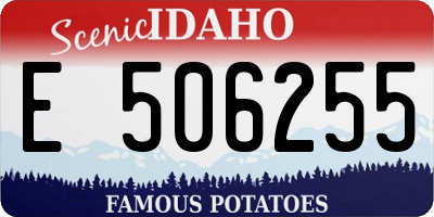 ID license plate E506255