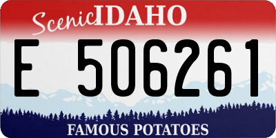 ID license plate E506261