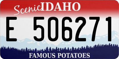 ID license plate E506271