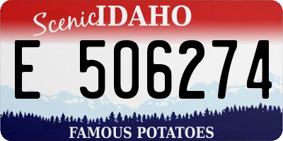 ID license plate E506274