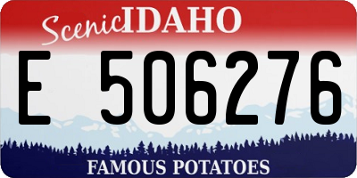 ID license plate E506276