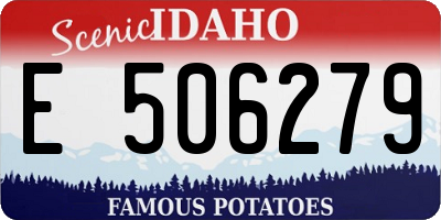 ID license plate E506279