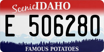 ID license plate E506280