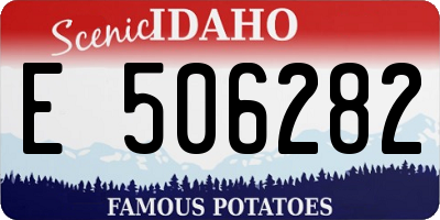 ID license plate E506282