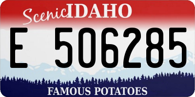 ID license plate E506285