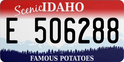 ID license plate E506288