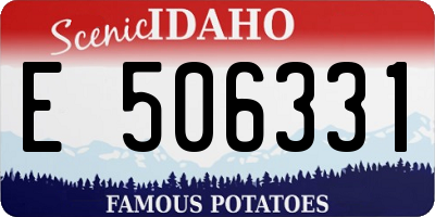 ID license plate E506331