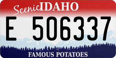 ID license plate E506337