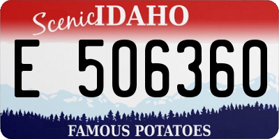 ID license plate E506360