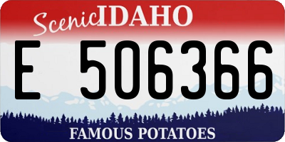 ID license plate E506366