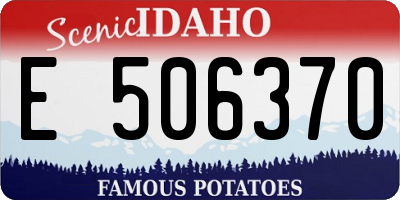 ID license plate E506370