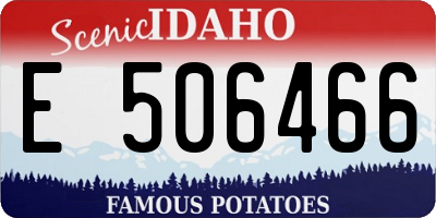 ID license plate E506466