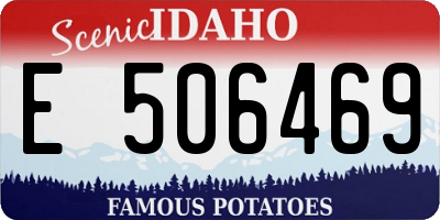 ID license plate E506469