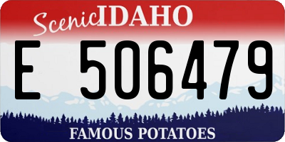 ID license plate E506479