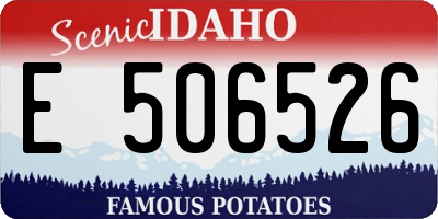 ID license plate E506526