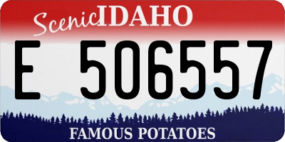 ID license plate E506557
