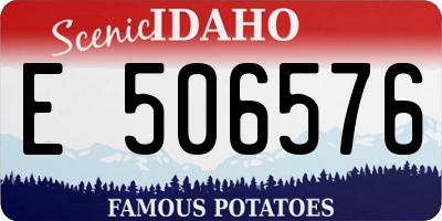 ID license plate E506576