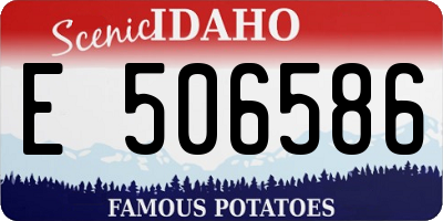 ID license plate E506586