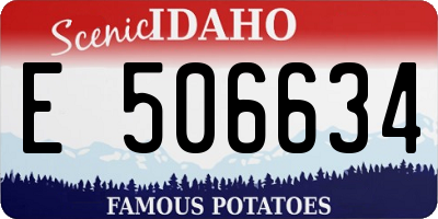 ID license plate E506634