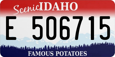 ID license plate E506715