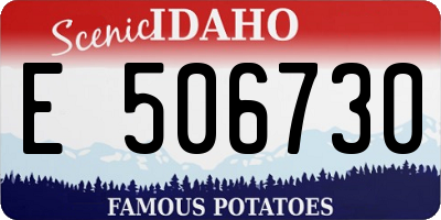 ID license plate E506730