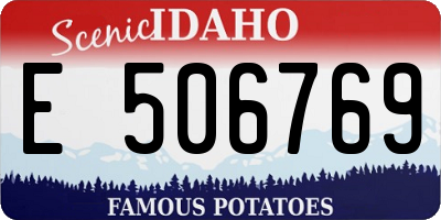 ID license plate E506769