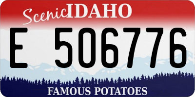 ID license plate E506776