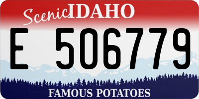 ID license plate E506779