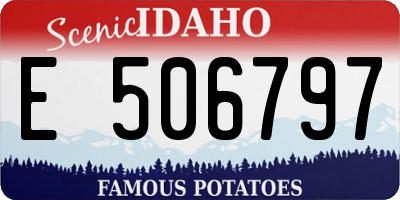 ID license plate E506797