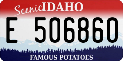 ID license plate E506860