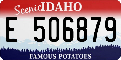 ID license plate E506879