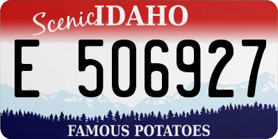 ID license plate E506927