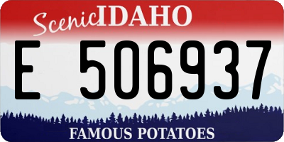 ID license plate E506937