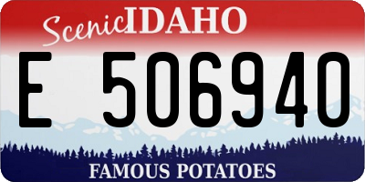 ID license plate E506940