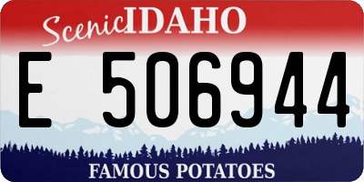 ID license plate E506944