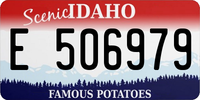 ID license plate E506979