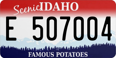 ID license plate E507004