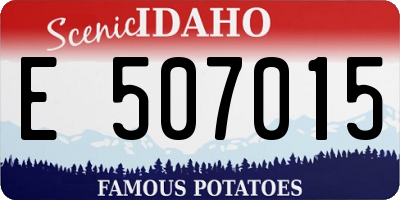 ID license plate E507015