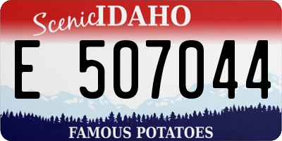 ID license plate E507044