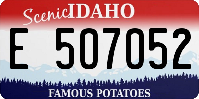 ID license plate E507052