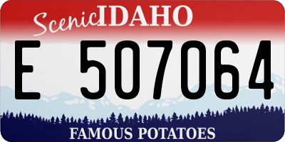 ID license plate E507064