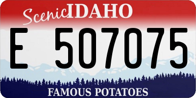 ID license plate E507075