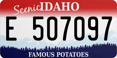ID license plate E507097