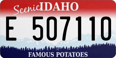 ID license plate E507110