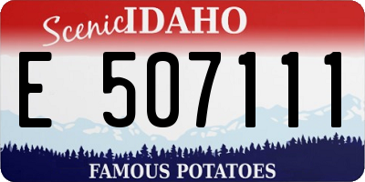 ID license plate E507111