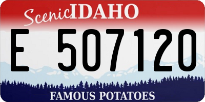 ID license plate E507120