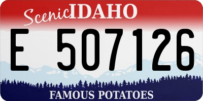 ID license plate E507126
