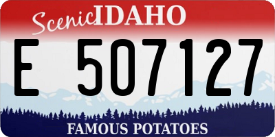 ID license plate E507127