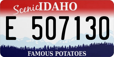 ID license plate E507130