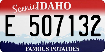 ID license plate E507132